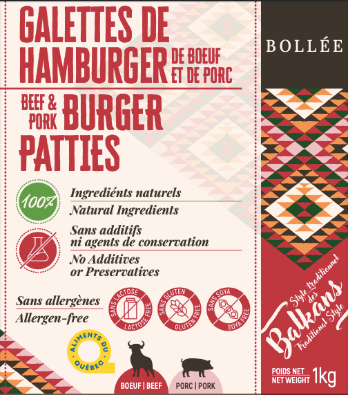 Burger Régulier: Bœuf et Porc