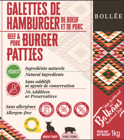 Burger Régulier: Bœuf et Porc